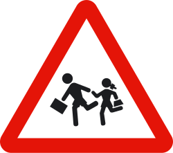 Señal P-21 — Niños — zona escolar