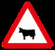 Señal P-23 — Paso de animales domésticos