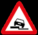 Señal P-30 — Escalón lateral