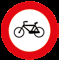 Señal R-114 — Entrada prohibida a bicicletas