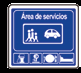 Señal S-127 — Área de servicio
