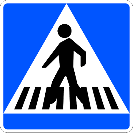 Señal S-13 — Paso de peatones