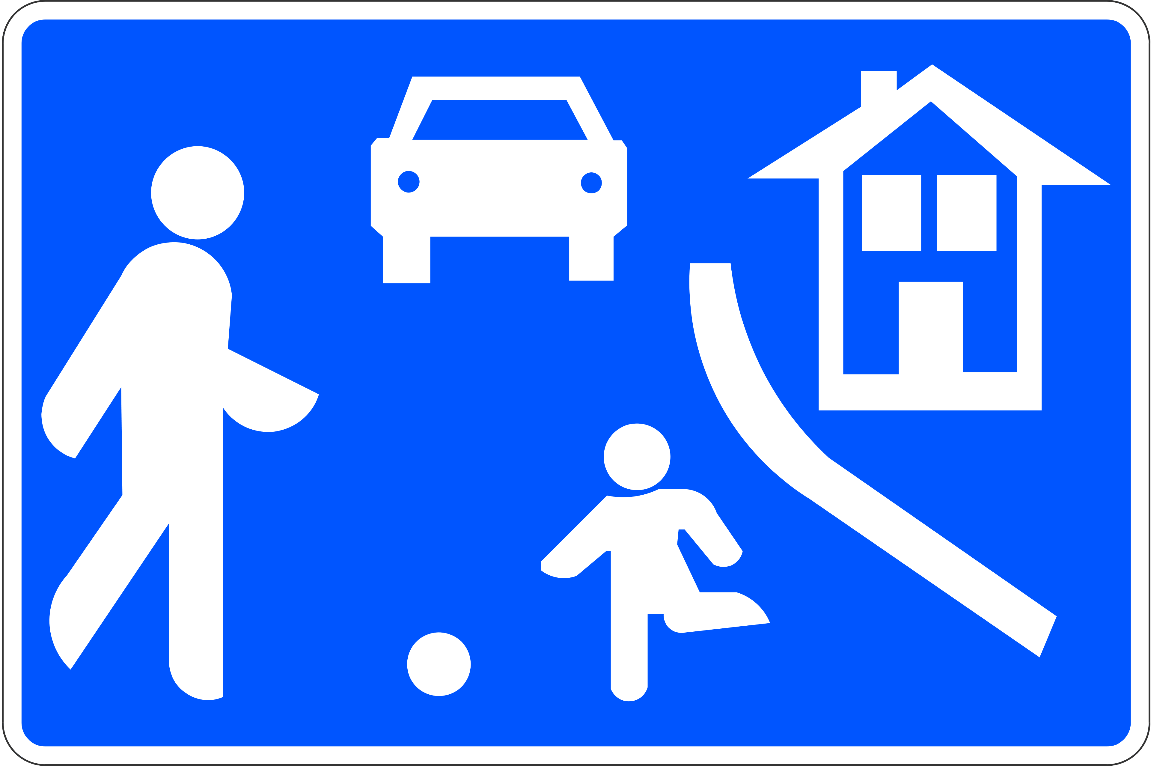 Señal S-28 — Calle residencial