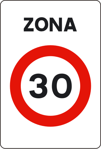 Señal S-30 — Zona 30