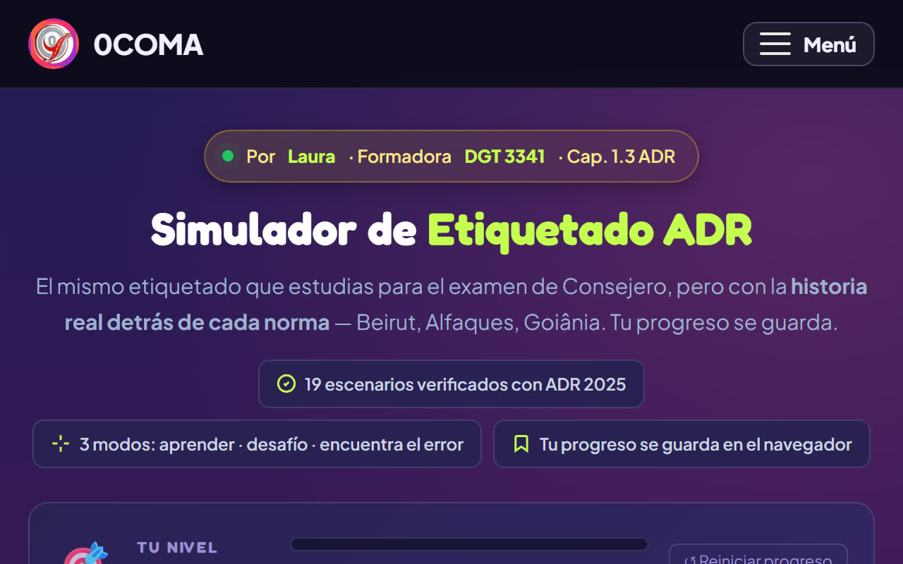 Simulador de etiquetado ADR